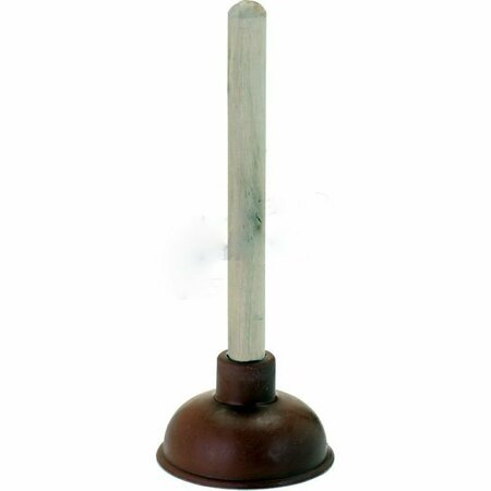 AMERICAN IMAGINATIONS 9 in.Brown Rubber Plunger AI-38669